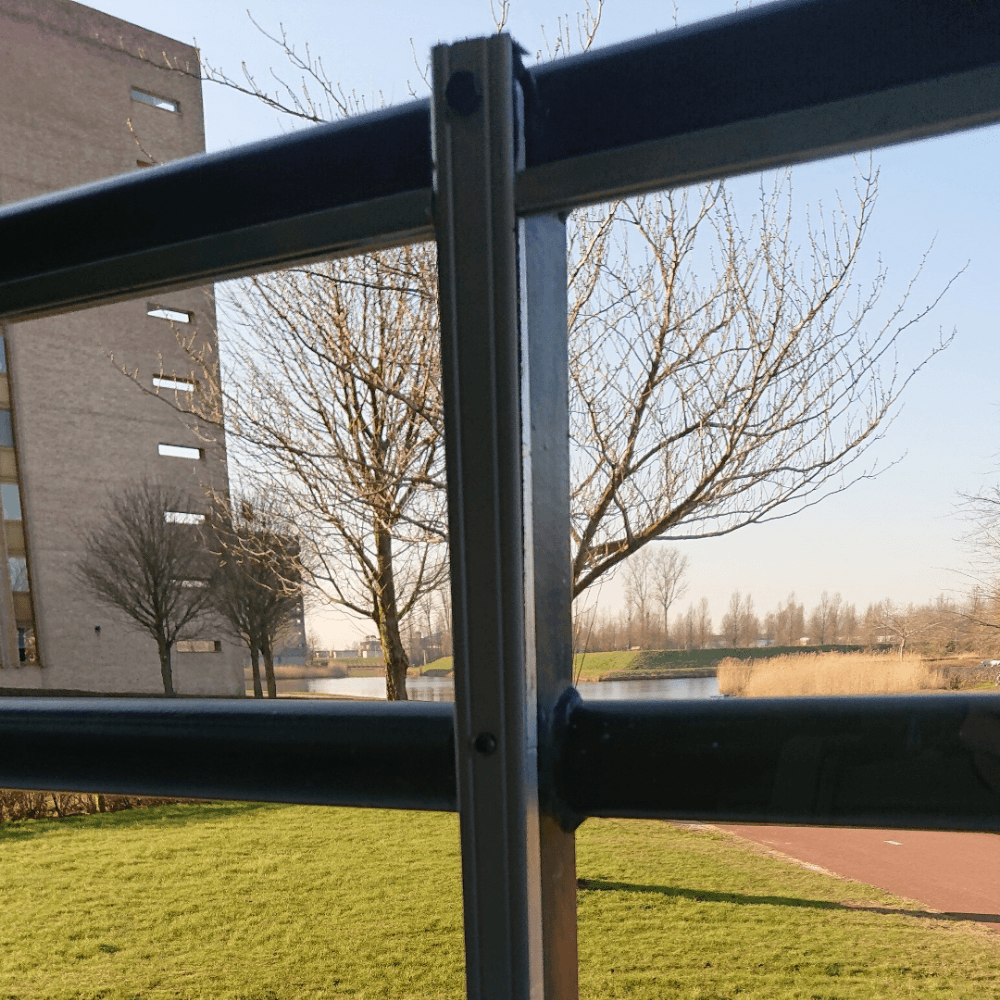 Balustrade van plexiglas