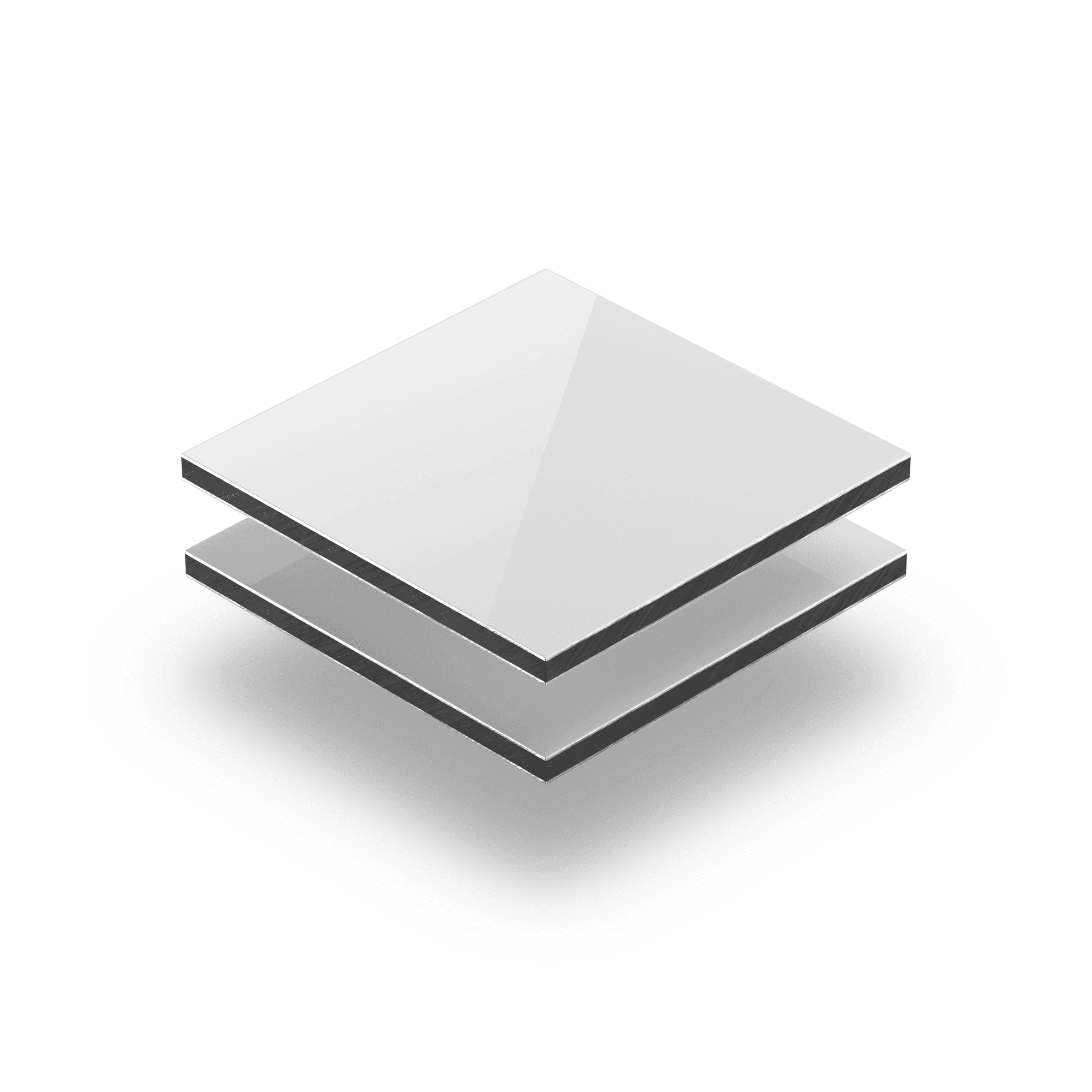 Alupanel wit glans