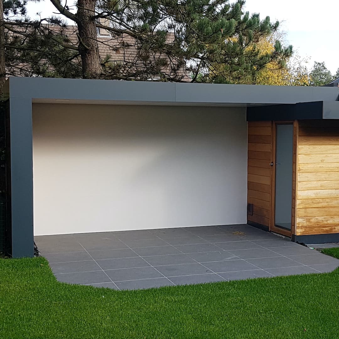 Afwerking van tuinhuisje met HPL en Trespa® platen