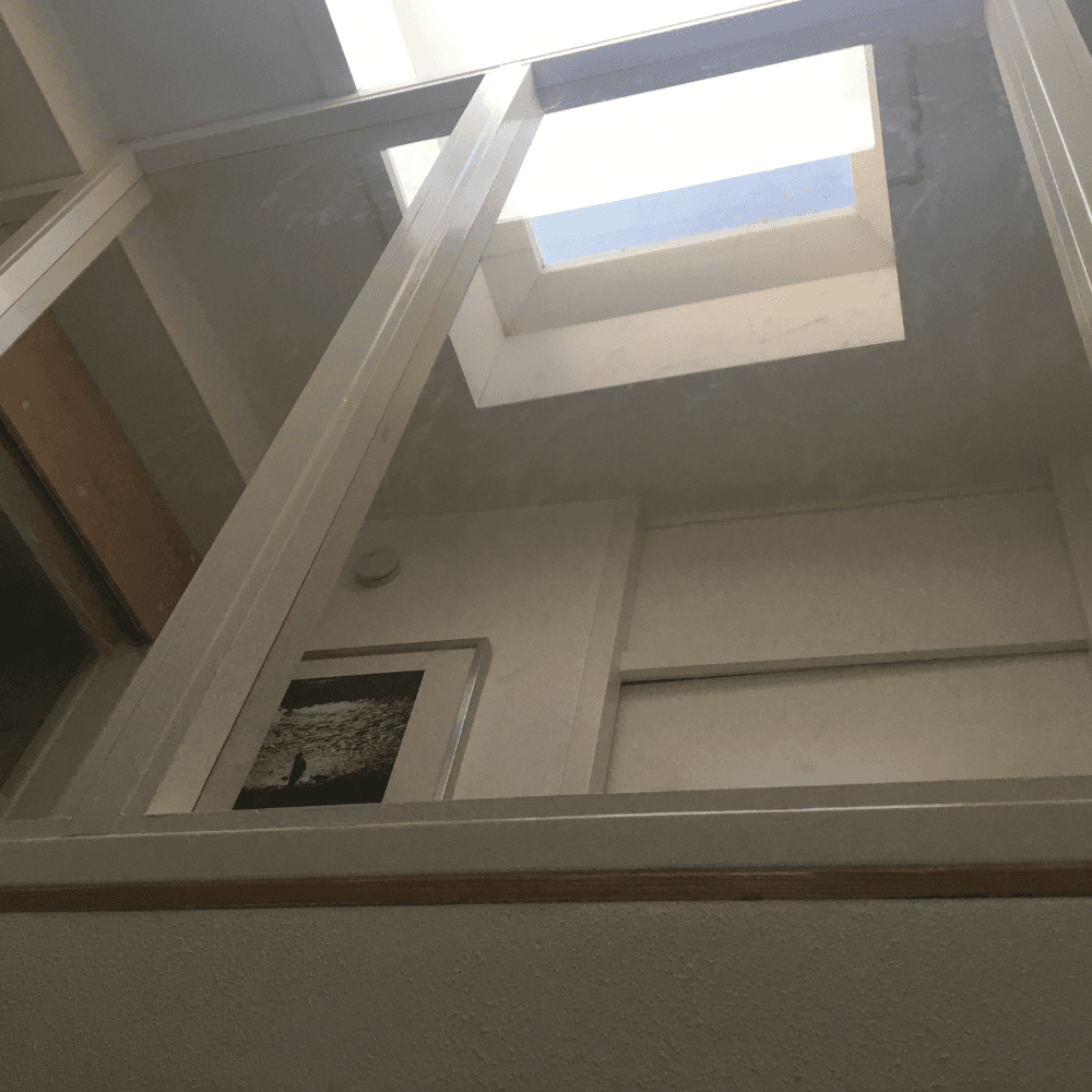 Kozijn trappengat van plexiglas