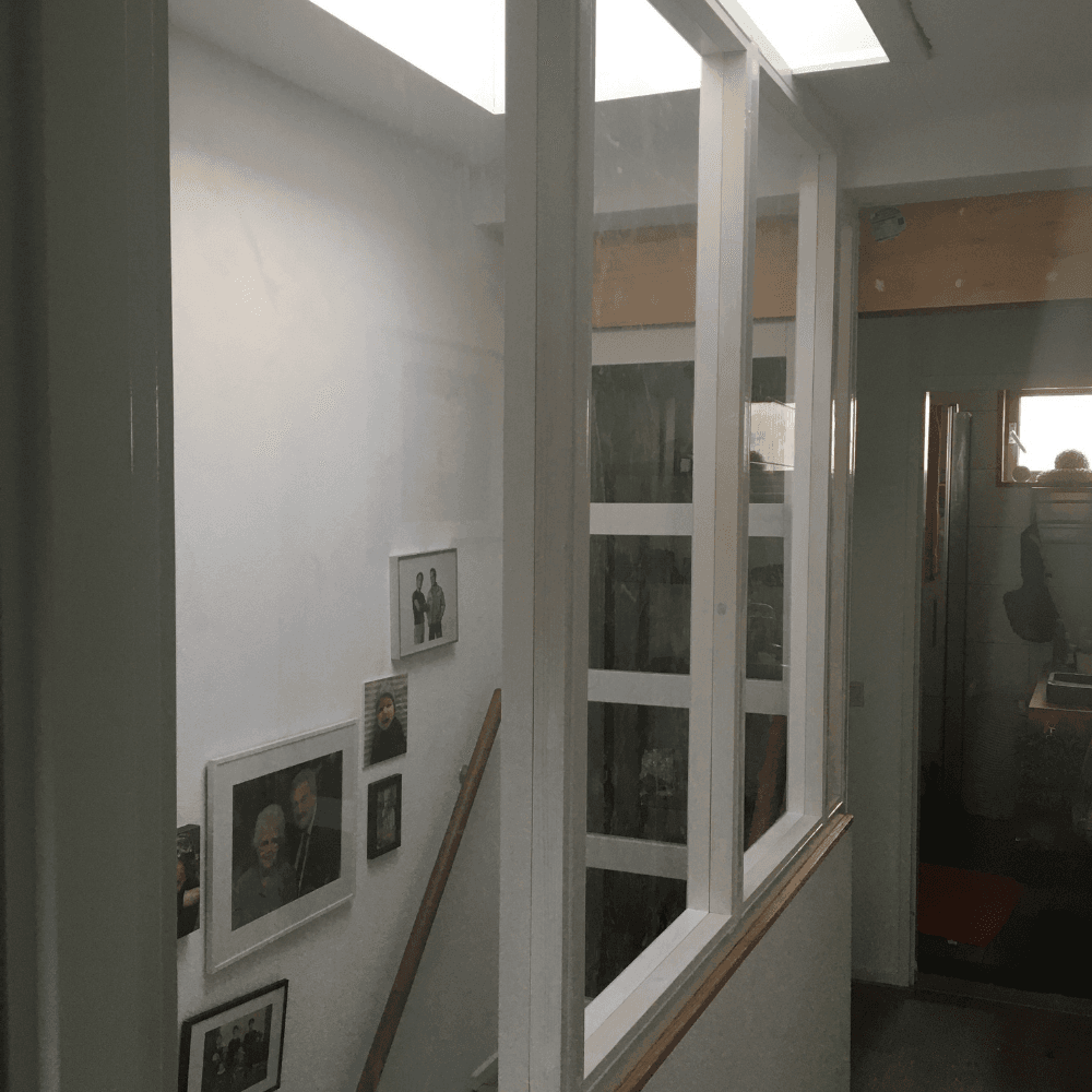 Kozijn trappengat van plexiglas