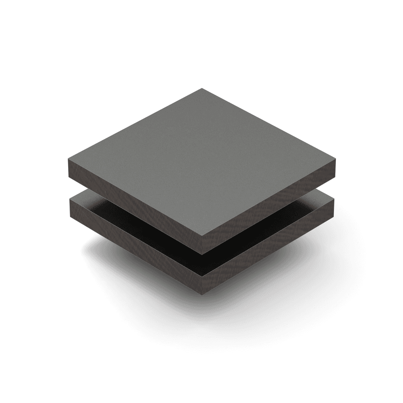 HPL stofgrijs structuur 6 mm RAL 7037