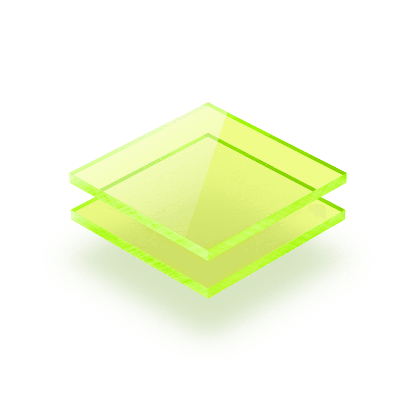 Plexiglas fluor groen 3 mm