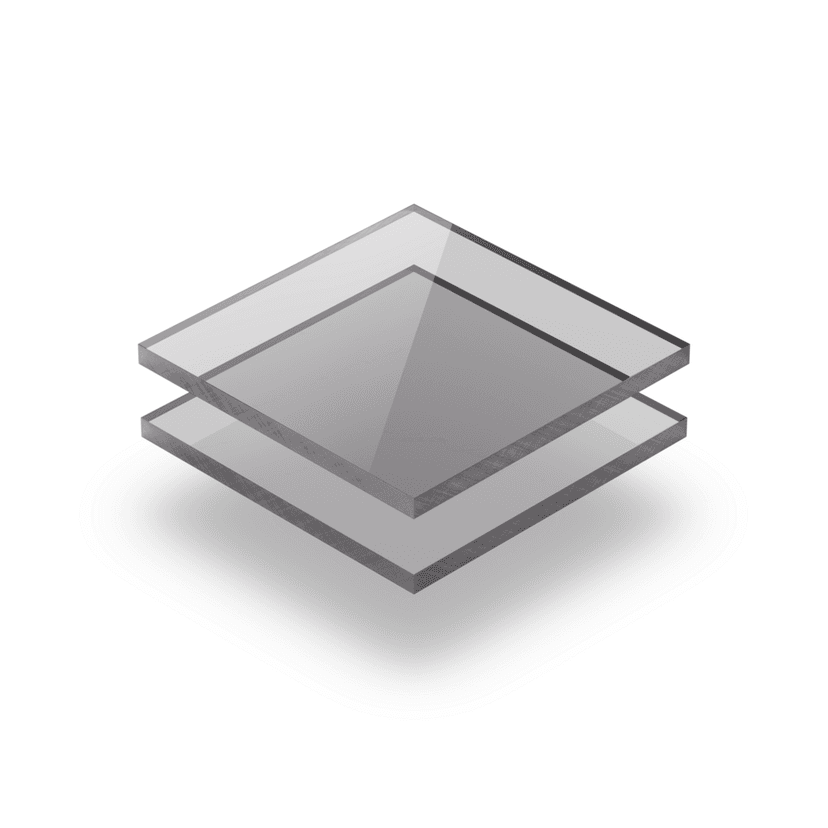 Plexiglas getint grijs transparant