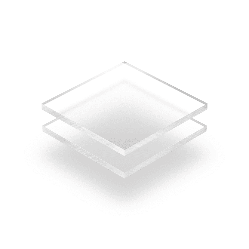Plexiglas frost helder plaat