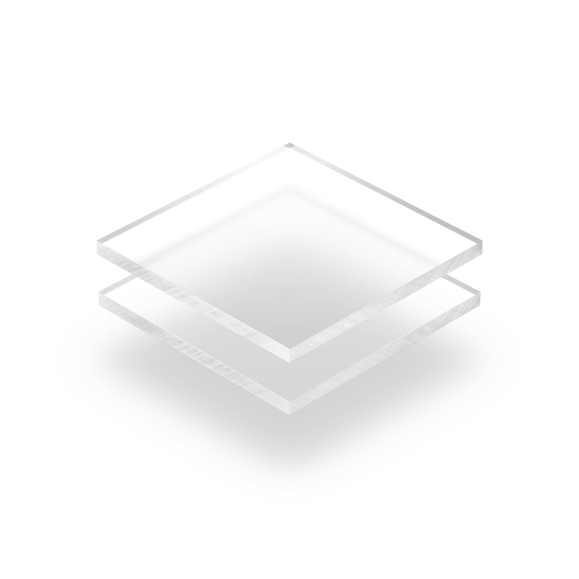 Plexiglas frost helder plaat