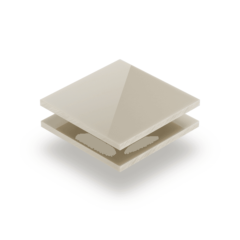 Plexiglas satijn crème glans