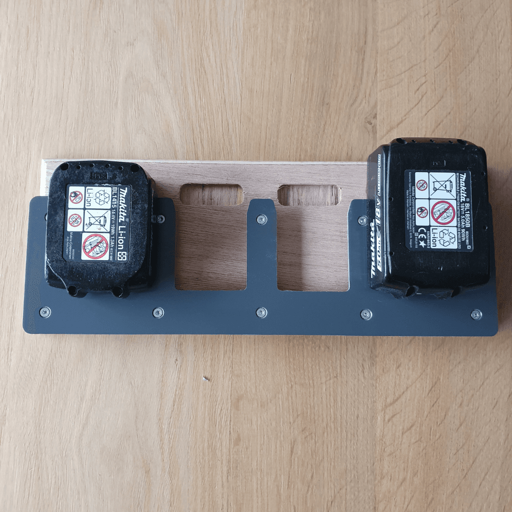Accu houder voor Makita accu’s van PVC