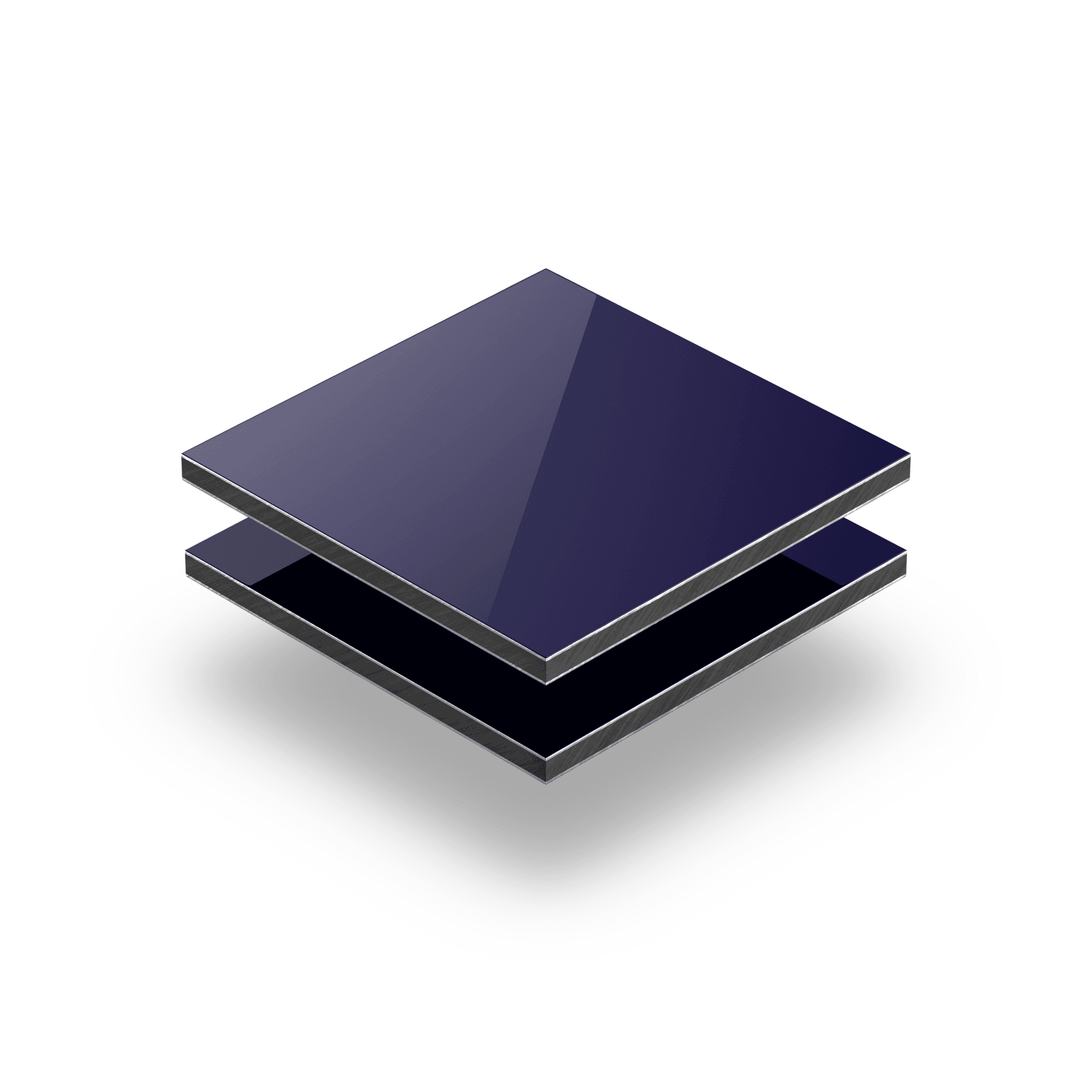 Alupanel donkerblauw RAL 5022