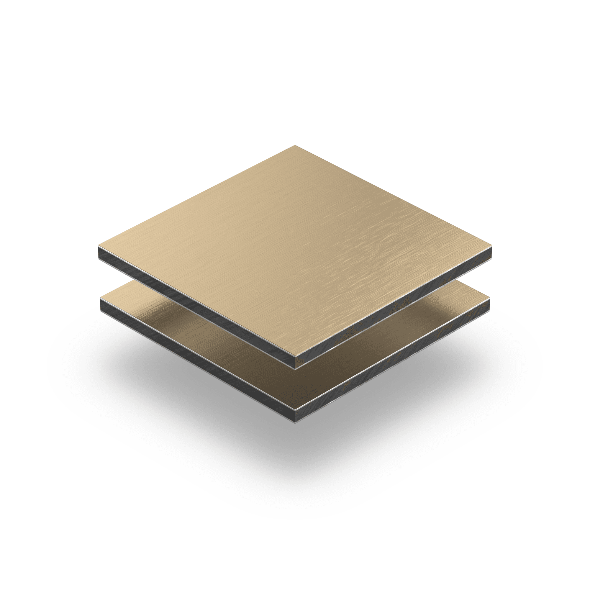 Alupanel goud geborsteld