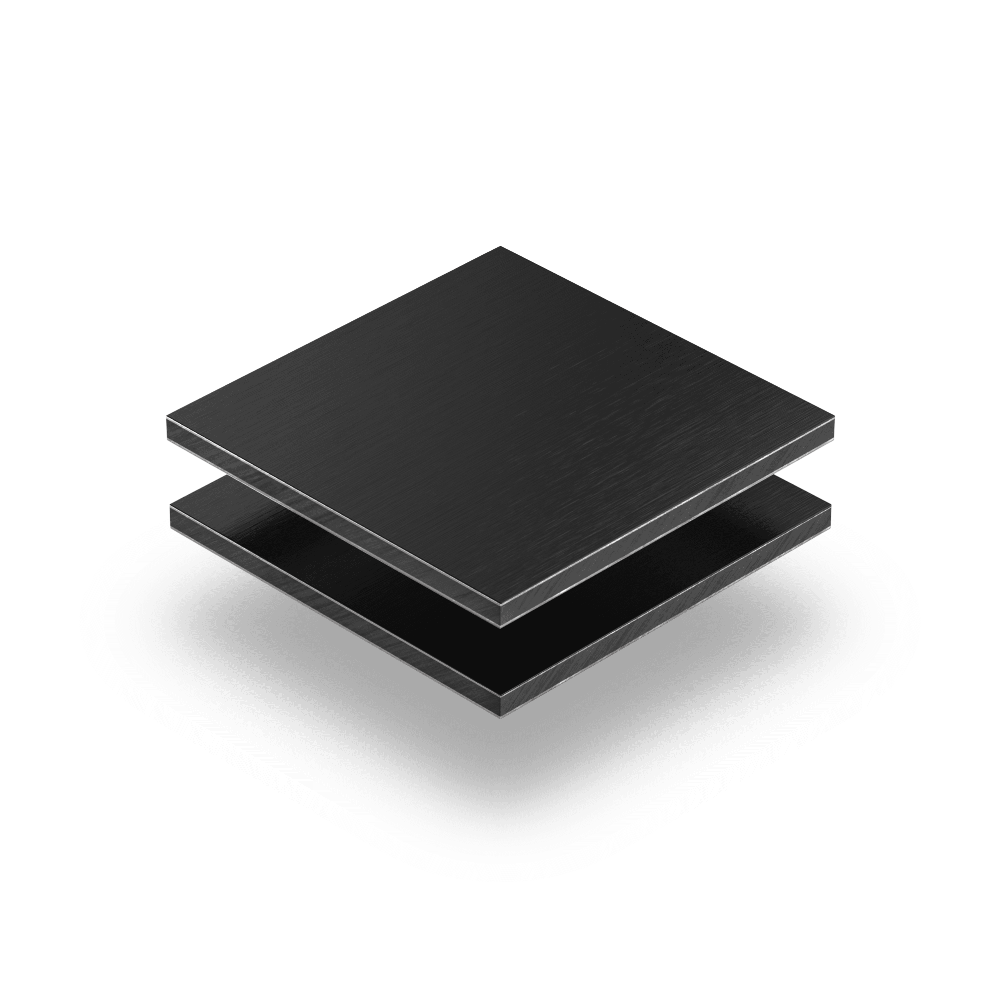 Alupanel zwart geborsteld 3mm