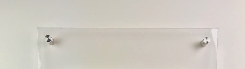 Baliescherm plexiglas met afstandhouders