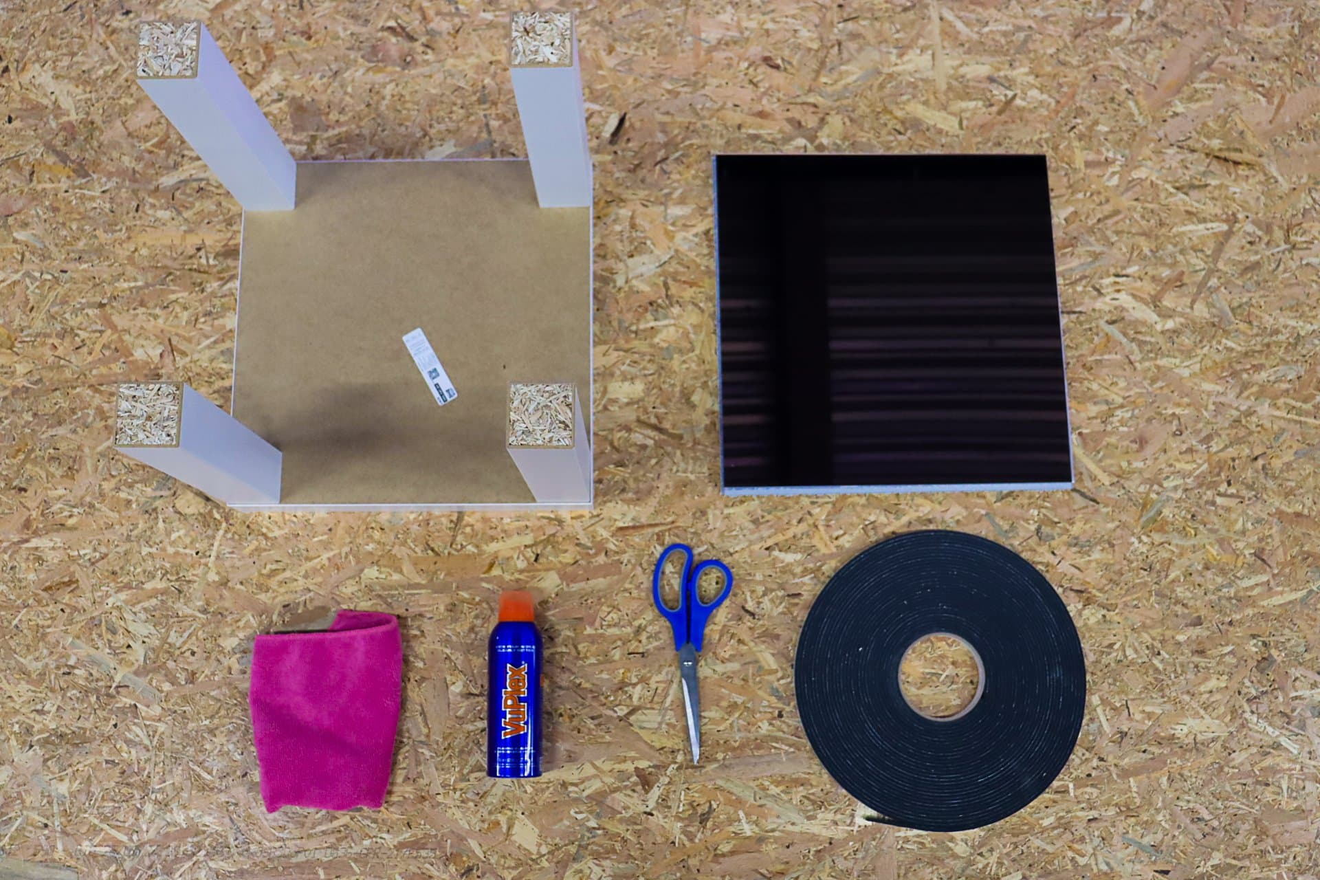 Benodigdheden spiegeltafel