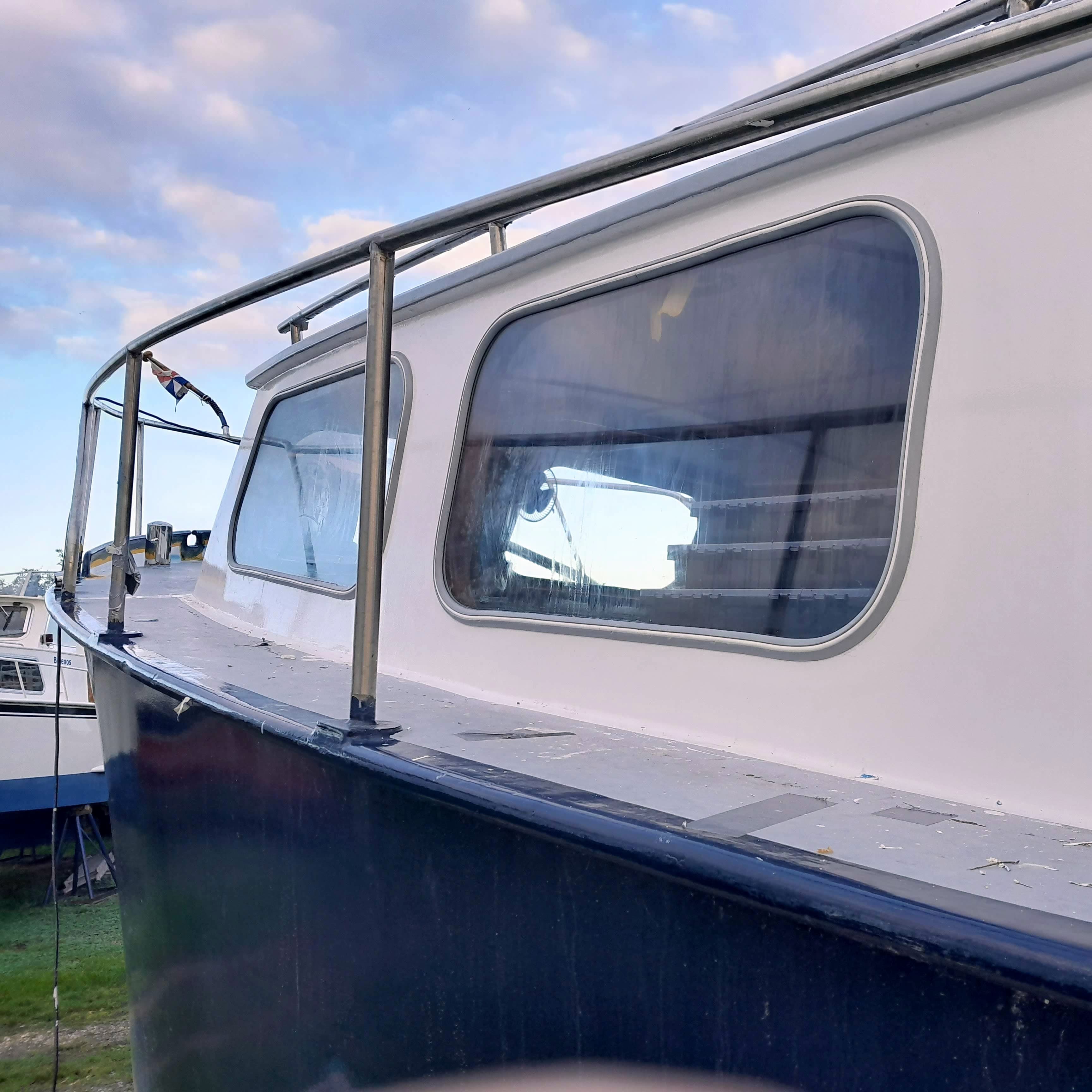 Bootraam vervangen met polycarbonaat 1.1
