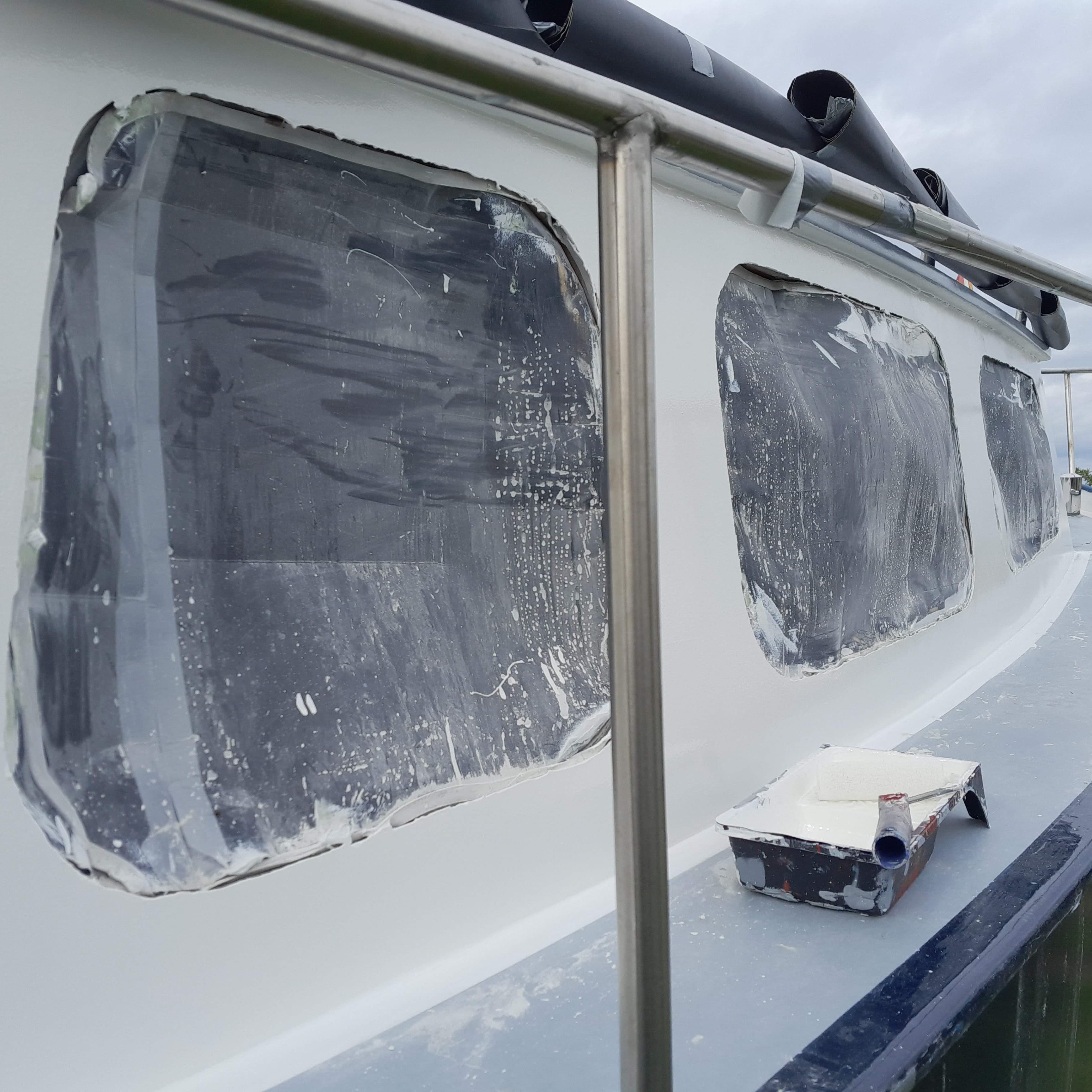 Bootraam vervangen met polycarbonaat 1.4