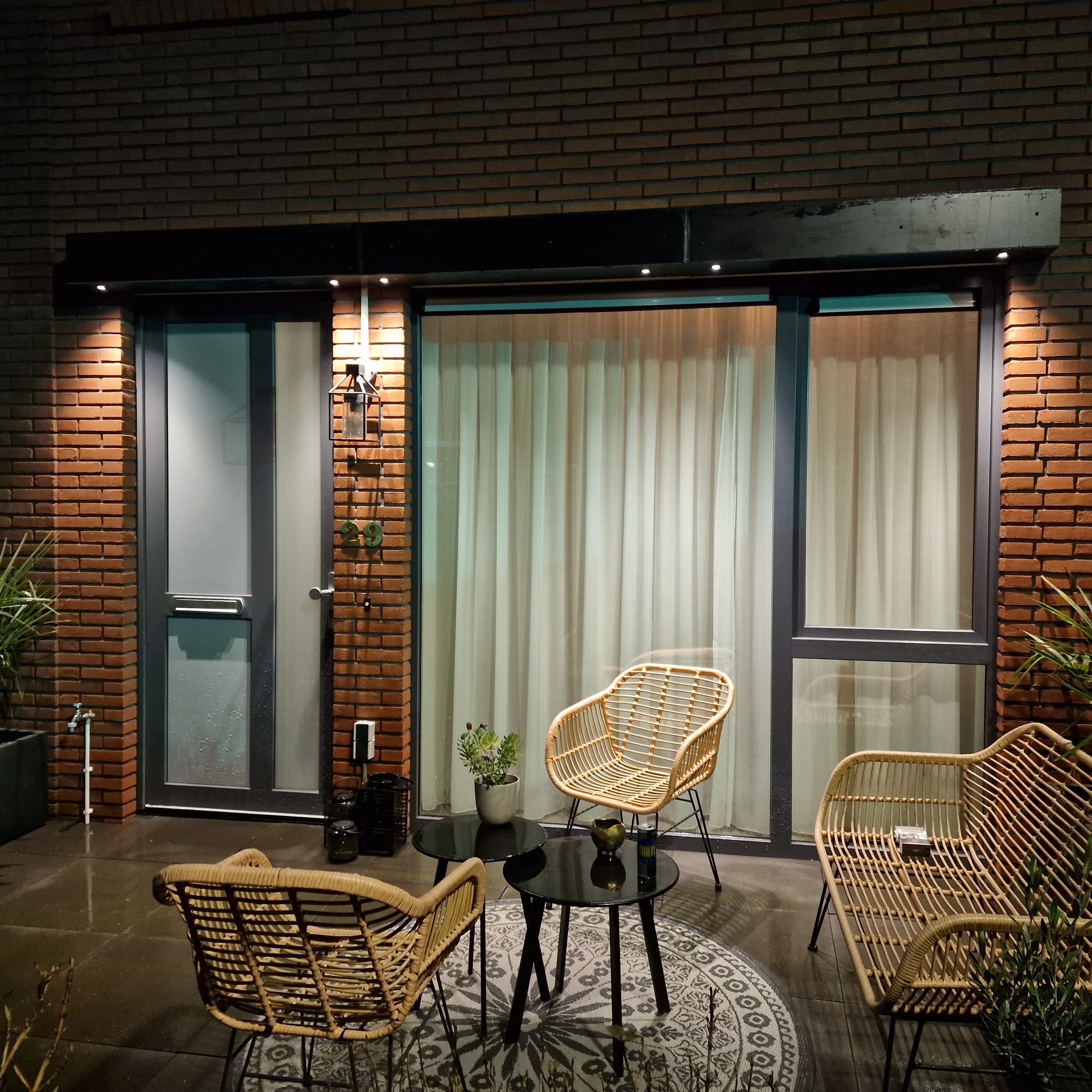 Buitenkoof met spots van HPL 1.2