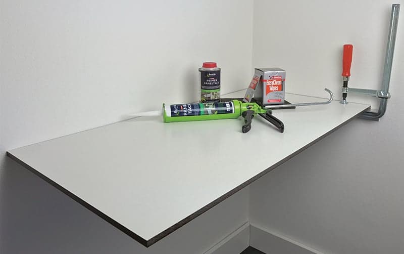 Bureau maken - HPL bureaublad maken