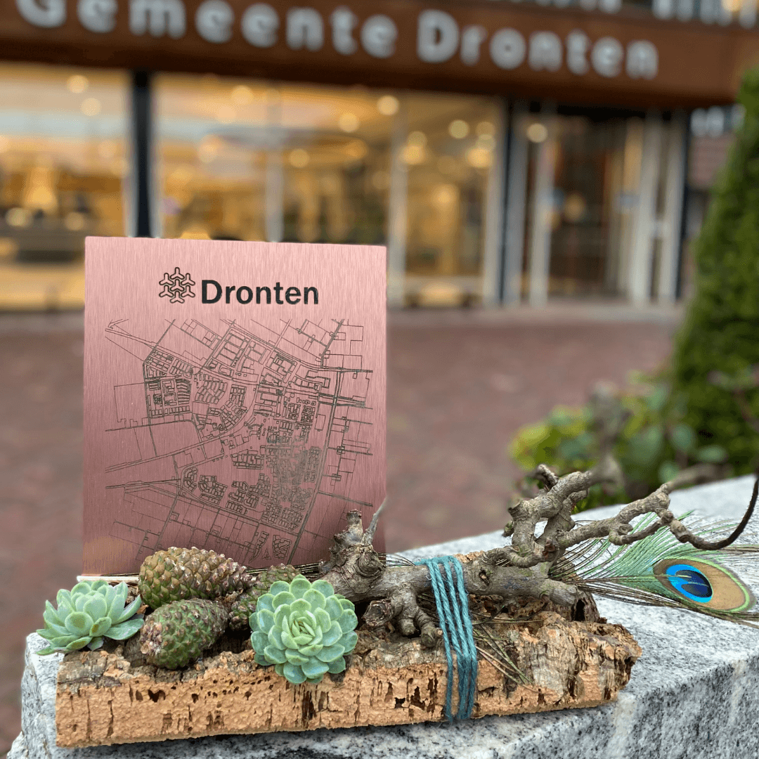 Gegraveerde alupanel platen voor bloemwerkjes