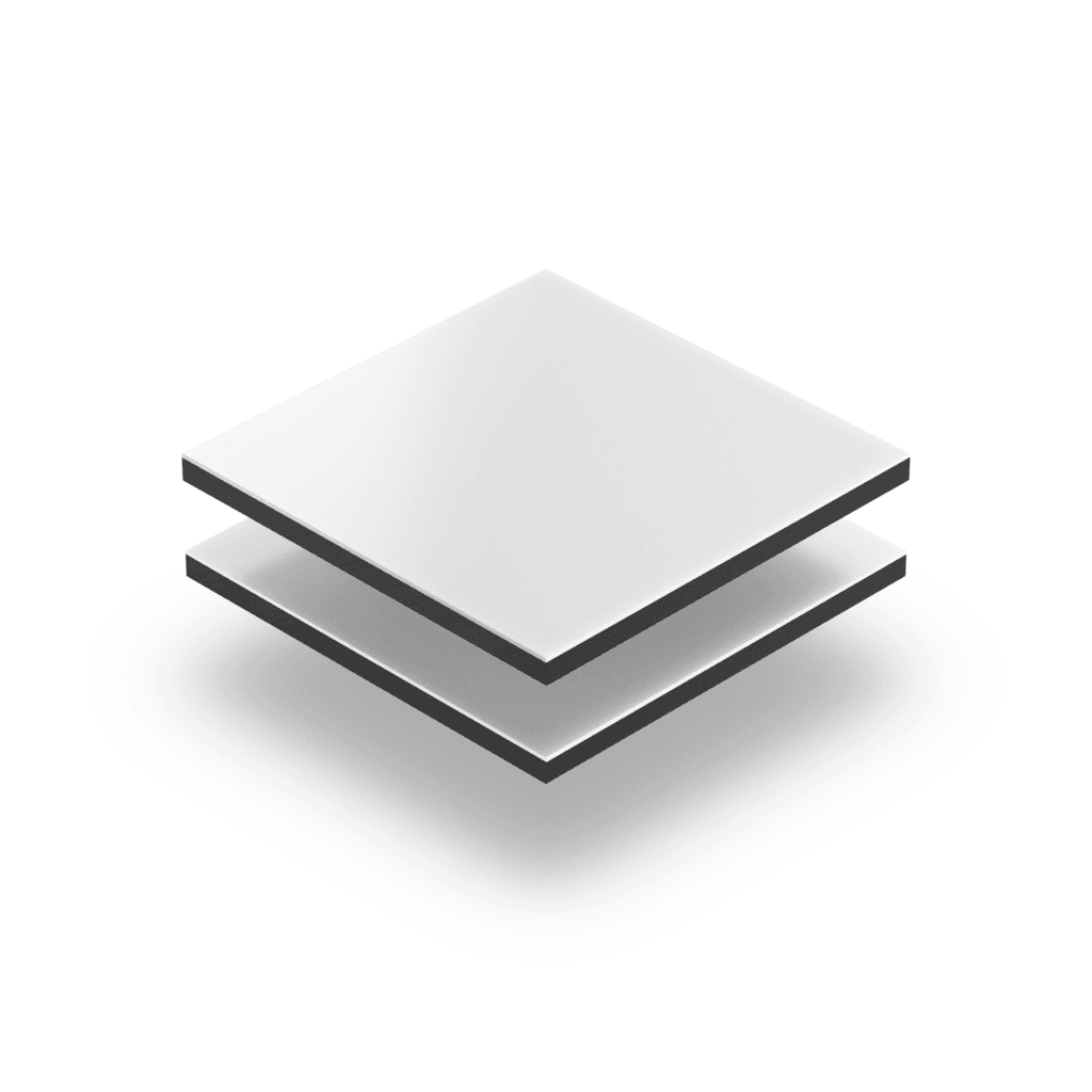Geschuimd PVC ECO 3 MM RAL 9003
