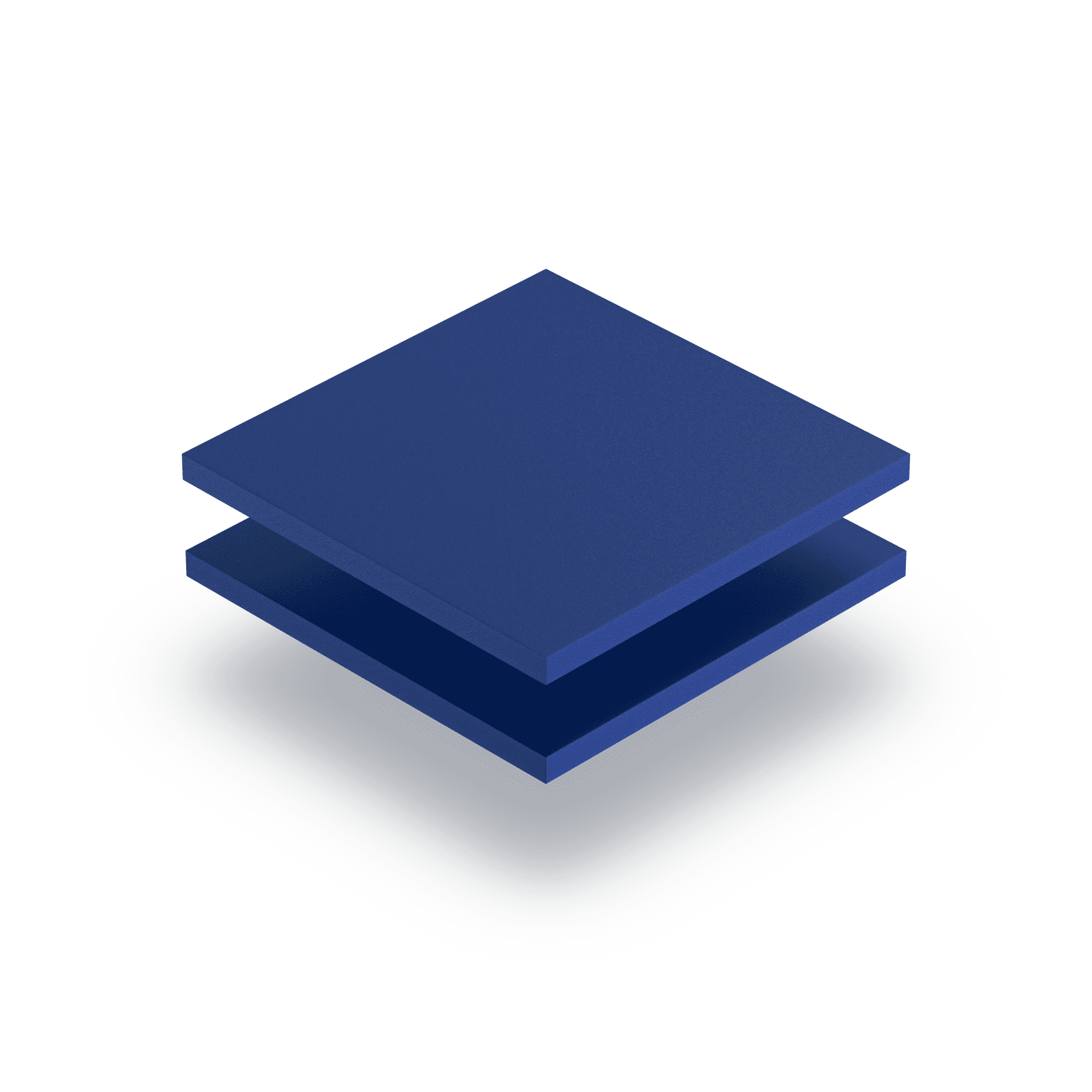 Geschuimd PVC blauw