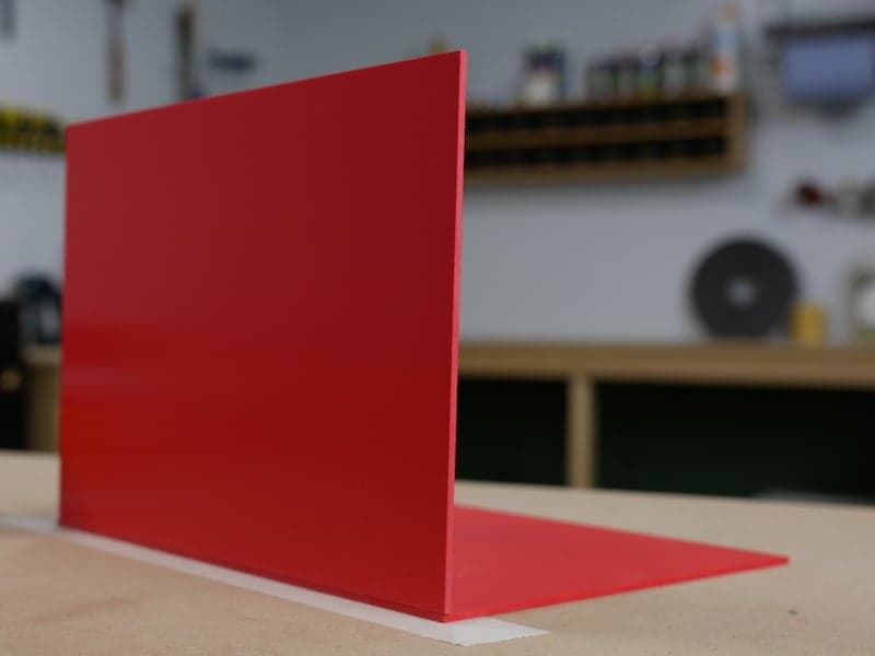 Geschuimd PVC lijmen eindresultaat