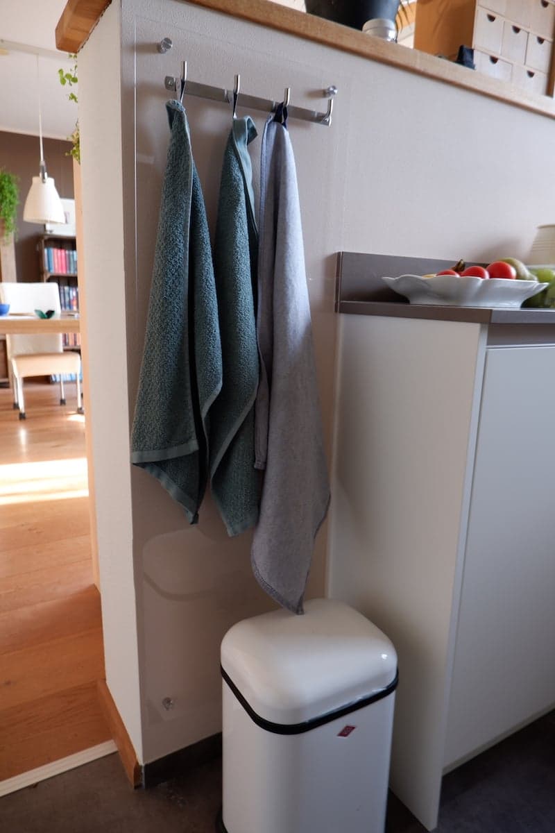 Handdoekenrek keuken zelf maken in keuken