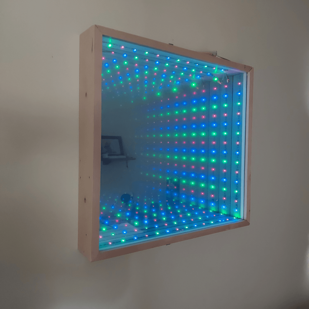 Infinity spiegel van plexiglas