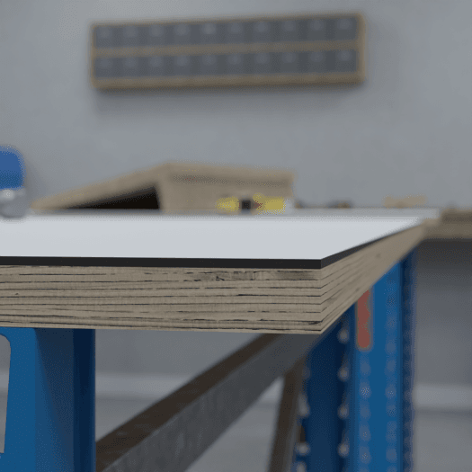 Kunststof blad voor werkbank