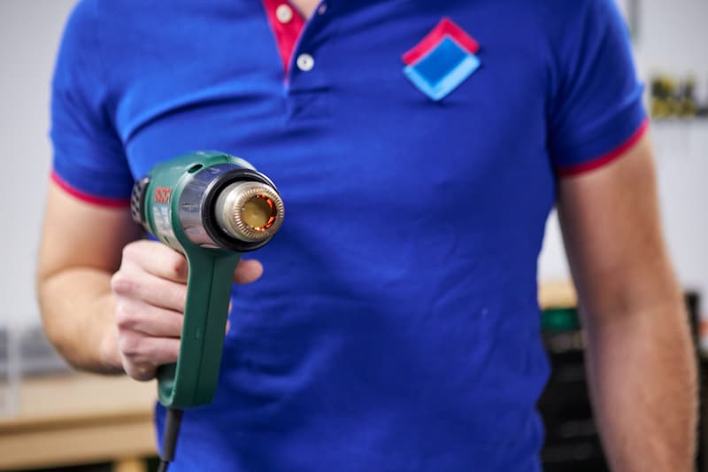 Salontafel maken met verfbrander