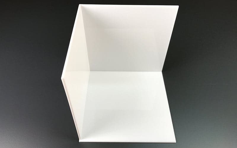 Lichtkubus maken van plexiglas binnenkant