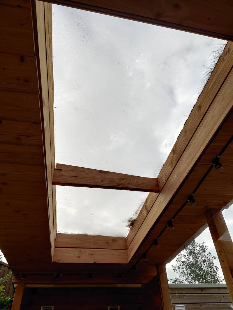 Lichtstraat maken in overkapping