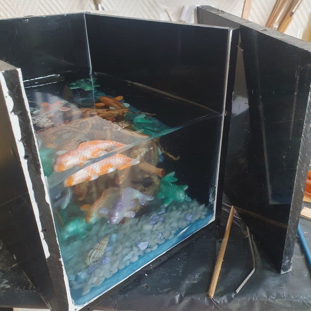 Mal van HDPE voor bijzonder mooi epoxy-bureaulampje2