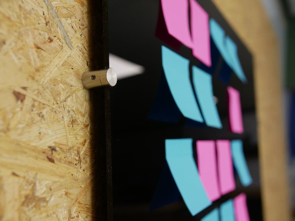 Memobord van plexiglas