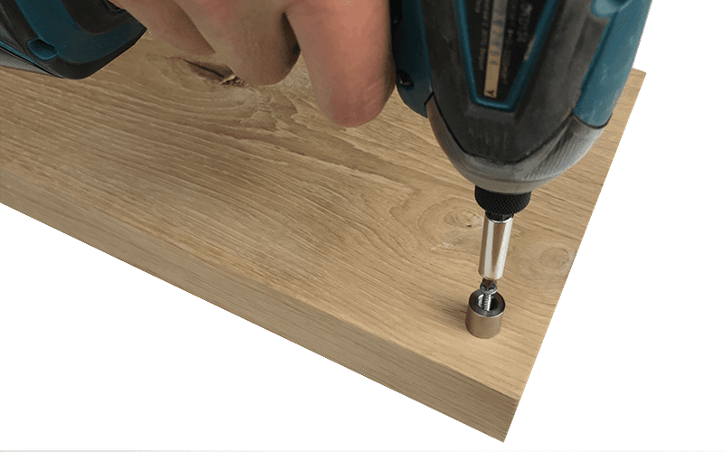 Messenblok maken afstandhouder boren