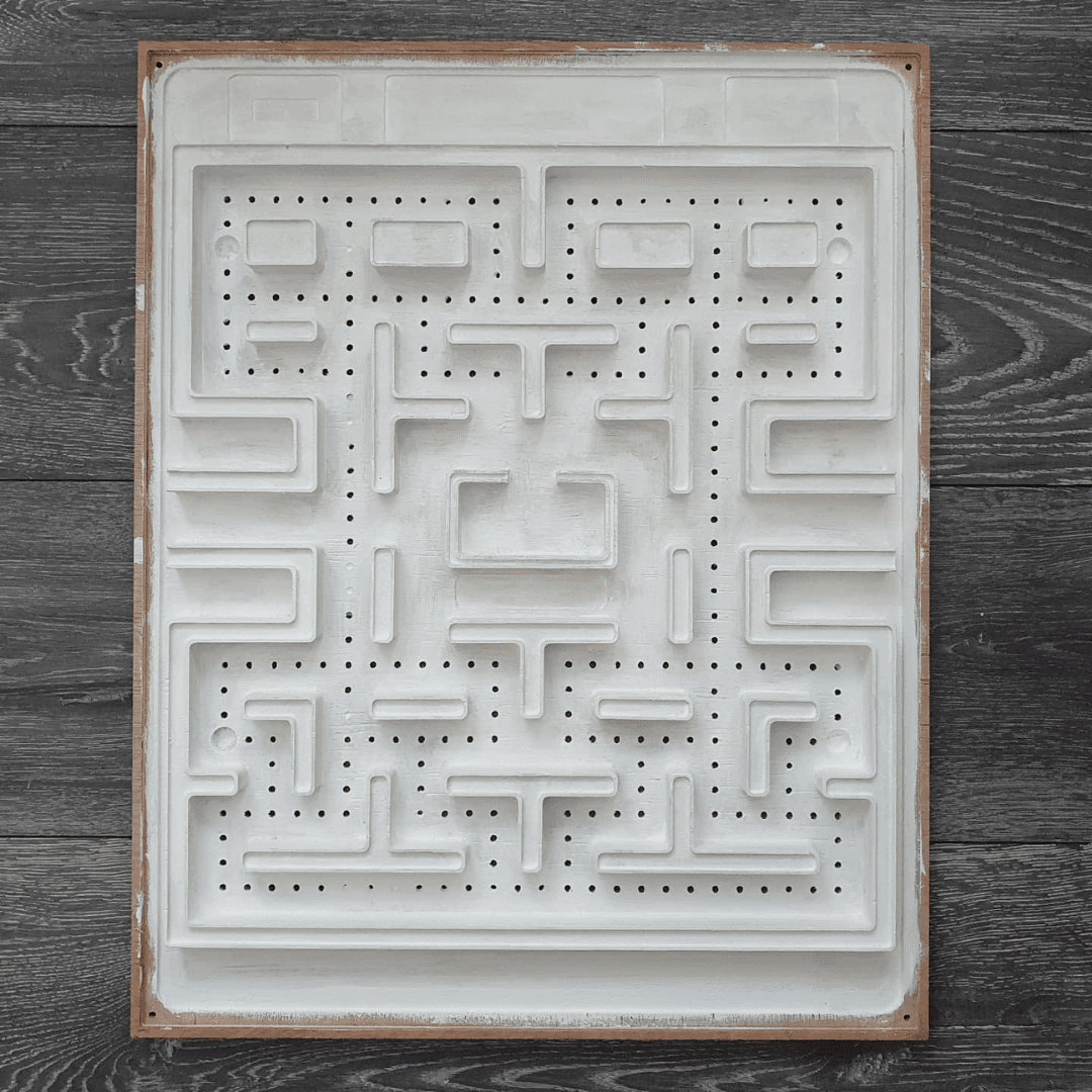 Pac-Man diorama met plexiglas