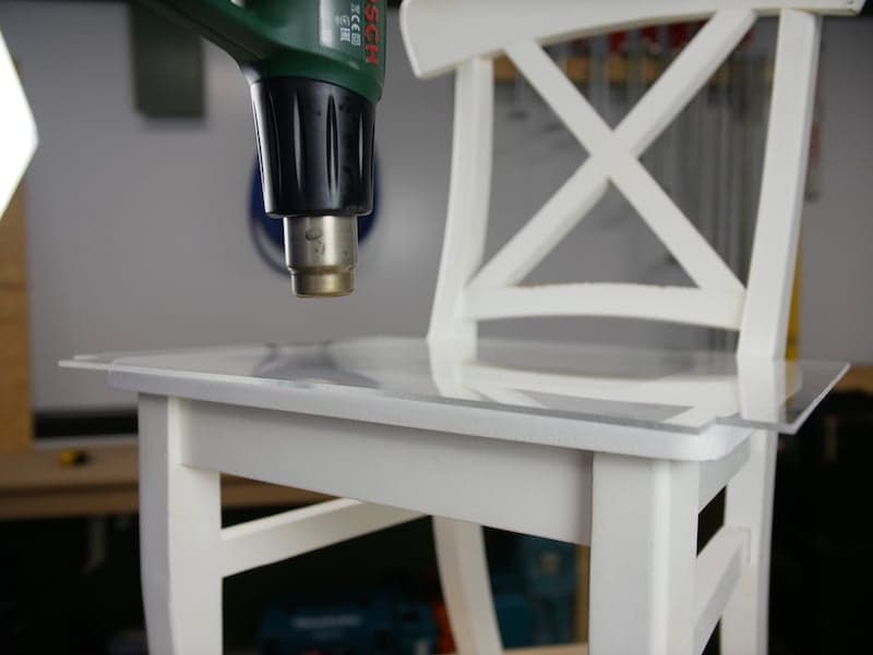 Plexiglas buigen met verfbrander