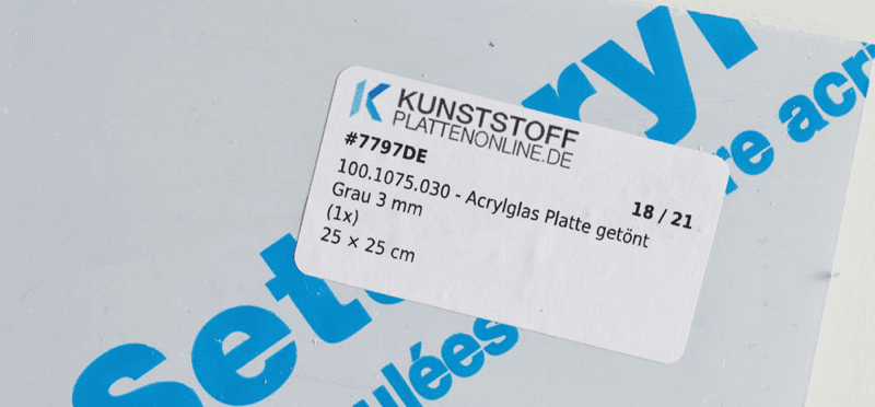 Plexiglas lamp - materiaal 2