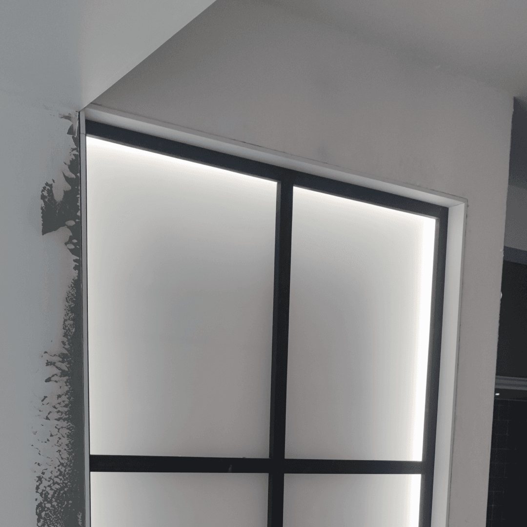 Plexiglas lichtwand