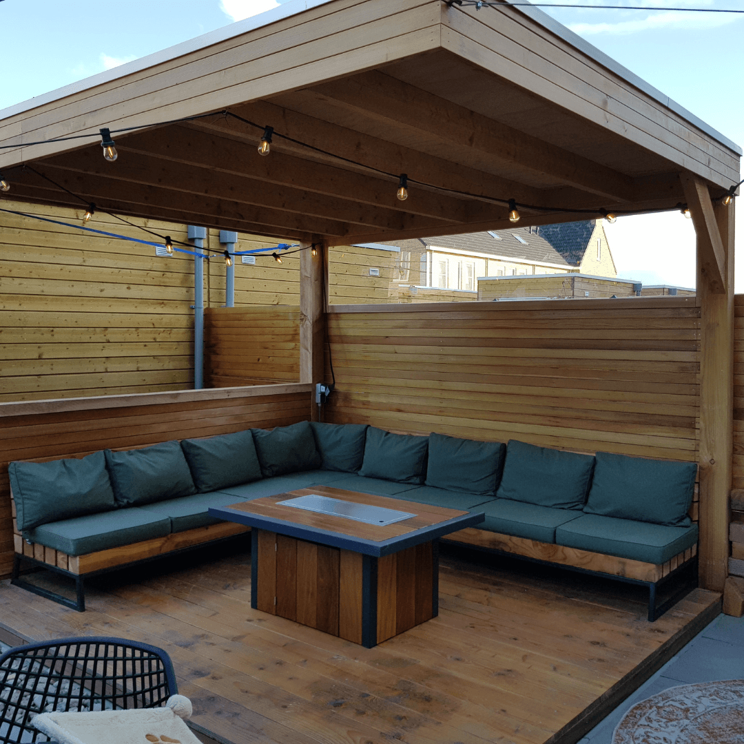 Plexiglas raam voor overkapping