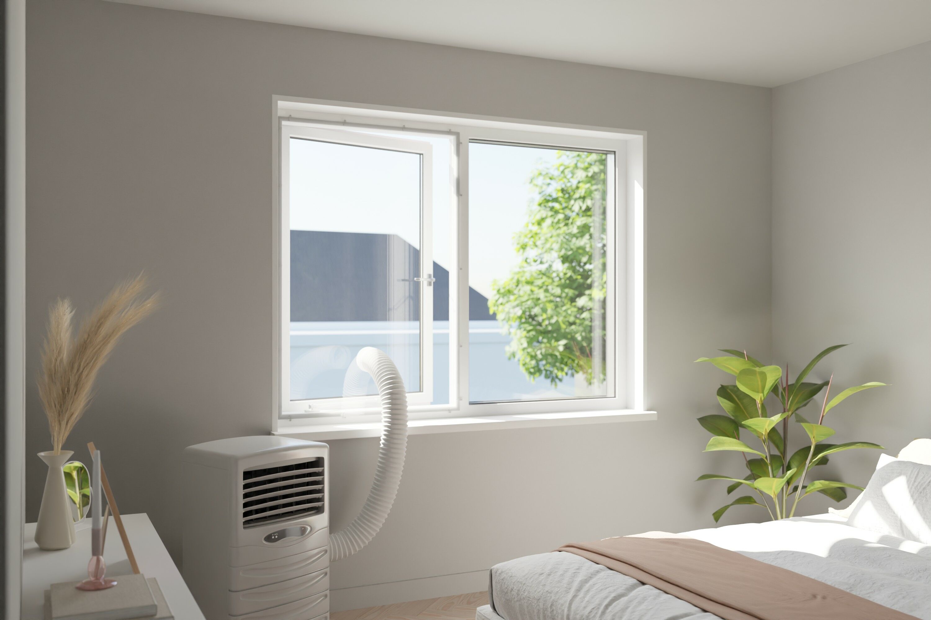 Plexiglas raamafdichting airco knevels