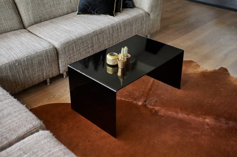 Plexiglas salontafel maken eindresultaat