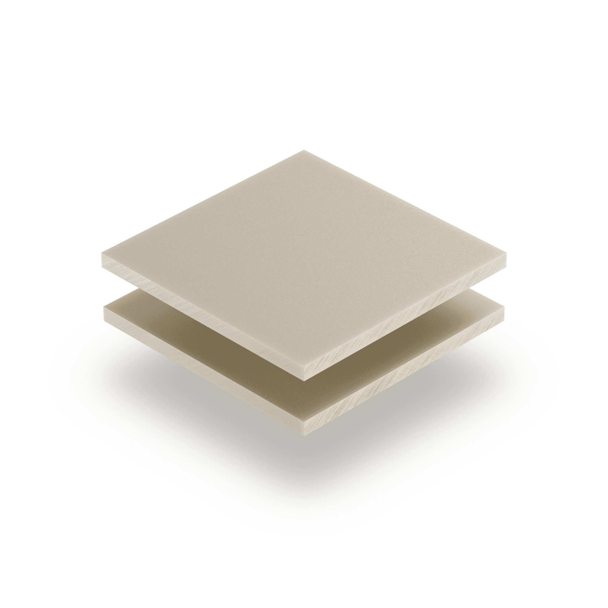 Plexiglas satijn crème mat