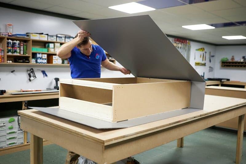 Room divider plantenbak alupanel vouwen