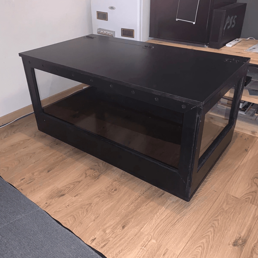Tafel terrarium van plexiglas