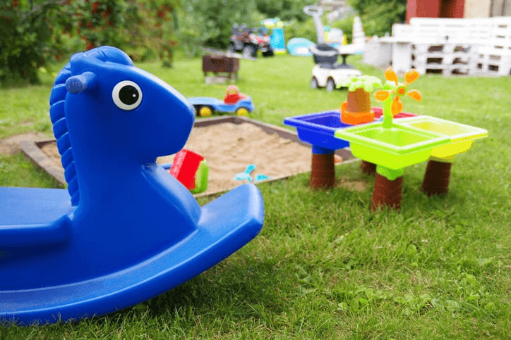 Speelgoed gemaakt van HDPE