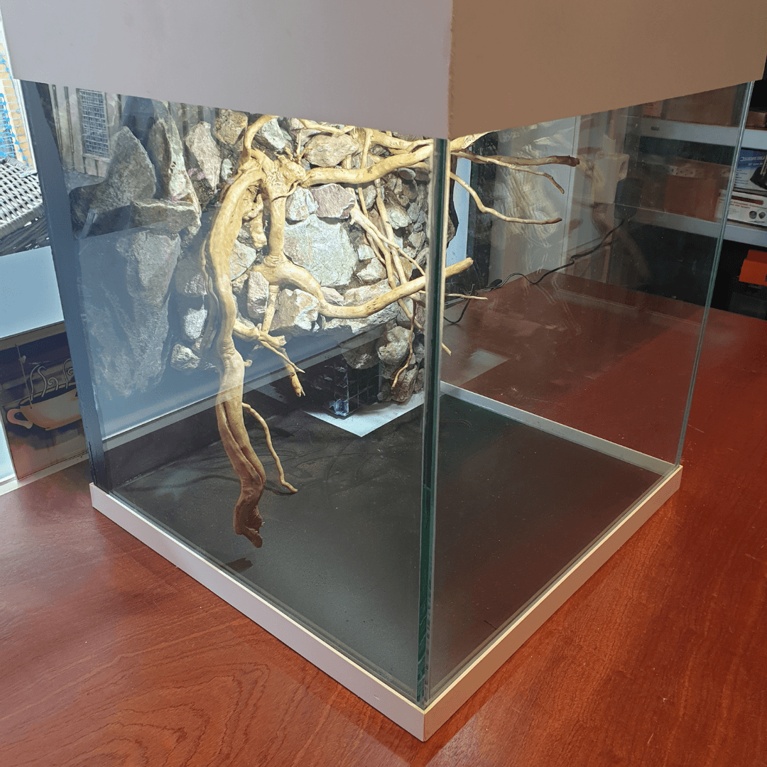Terrarium desksel en randafwerking
