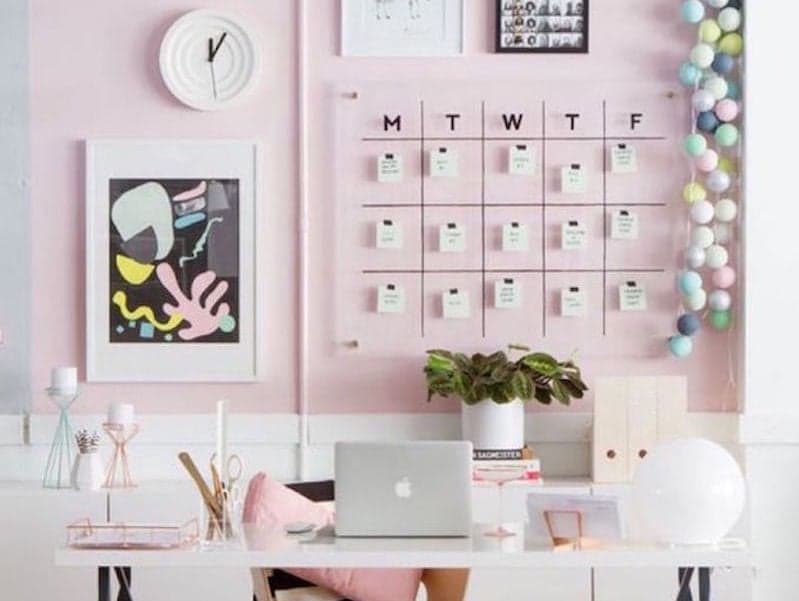 Transparante weekplanner plexiglas