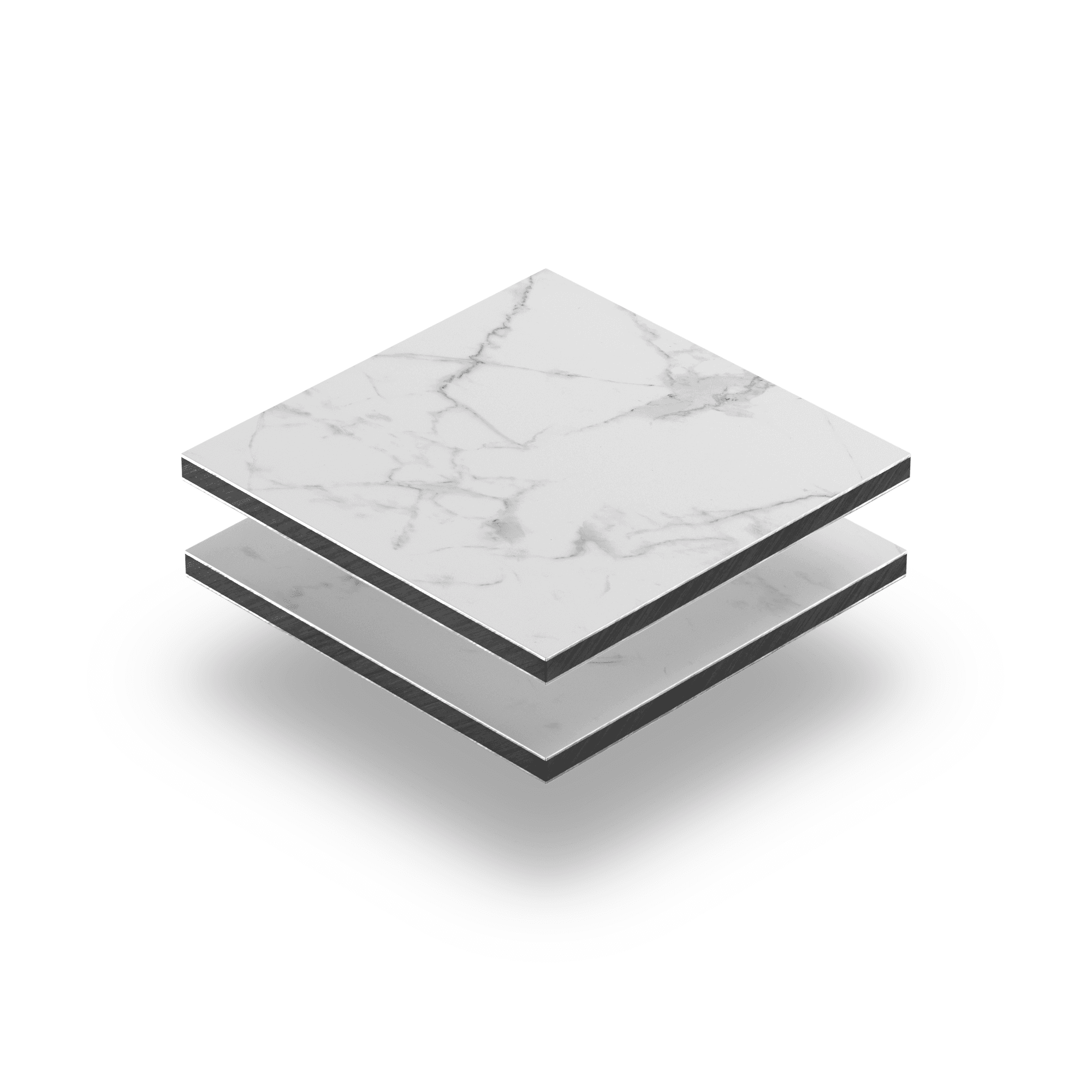 Wandpaneel Marmer Wit Mat 4 mm