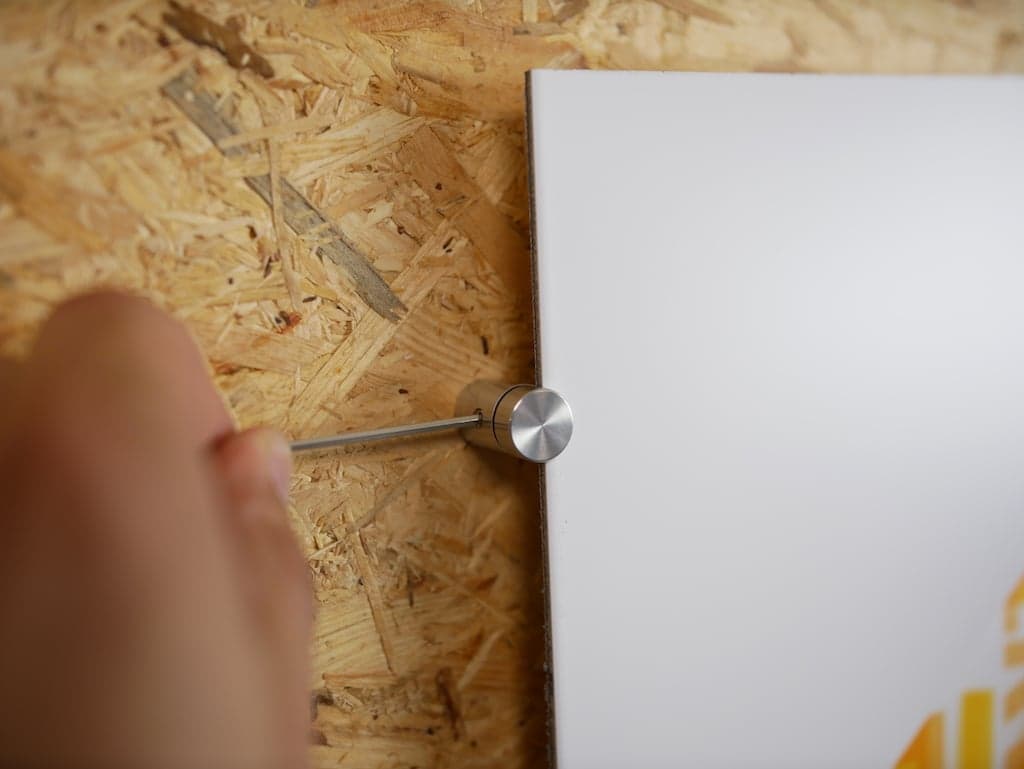 Whiteboard monteren