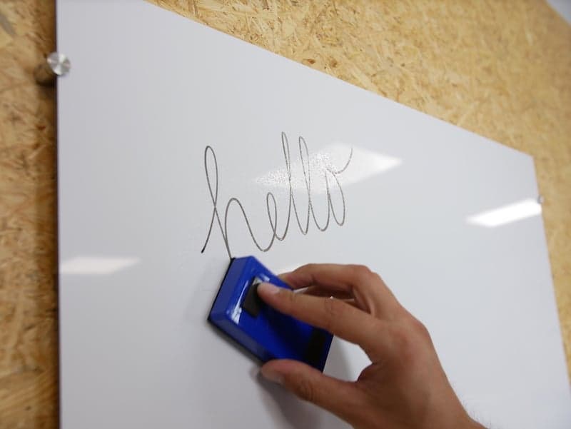 Whiteboard van alupanel